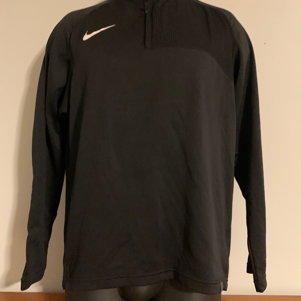 Black Nike Performance half zip jacket
